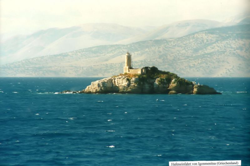 Hafeneinfahrt von Igonmenitsa(Griechenland)